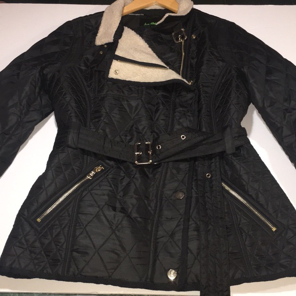 SAM EDELMAN black quilted Sherpa jacket - Picture 4 of 8